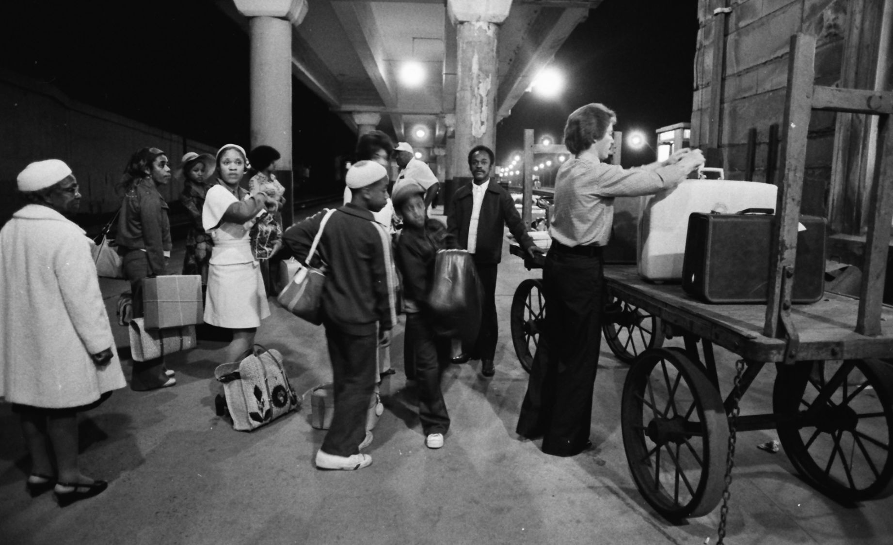 Vintage West Virginia: Waiting at the train station